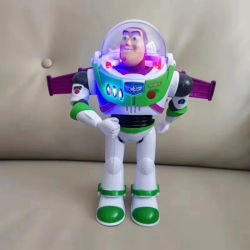 Robot Espacial Eléctrico Caminante, Muñeco Articulado, Juguete Creativo, Regalo de Cumpleaños, Decorativo, para Niños y Niñas