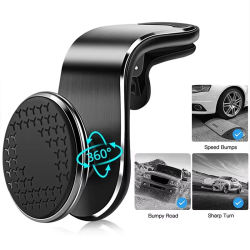 Soporte magnético para teléfono de coche, soporte magnético para rejilla de ventilación, soporte para GPS, soporte para teléfono móvil en el coche, para iPhone, Samsung, Xiaom