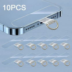 10/5/1 Piezas Cordón Universal de TPU para Teléfono Móvil, Antipérdida, con Tarjeta de Sujeción, de Nylon Desmontable, Correa para Colgar el Teléfono, Parche de Sujeción