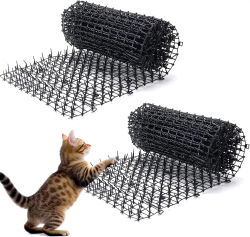 Alfombra de Espinas de Polipropileno para Repeler Gatos y Perros, Dispositivo Antidesorden, Protección para el Hogar y el Jardín