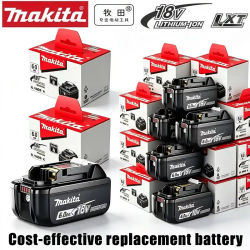 Batería y Cargador Originales 100% Nuevos de 18V Makita 5Ah 6Ah para Taladro de Impacto Recargable de Litio DDF487 para Uso Doméstico
