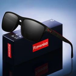 Gafas de sol polarizadas UV400 a estrenar de alta calidad a la moda, gafas con montura cuadrada mate para hombres y mujeres