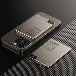 Cargador Inalámbrico Rápido para Magsafe, Banco de Energía Magnético Portátil, Batería Externa Auxiliar para Apple Xiaomi iPhone 16 15 14