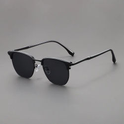 Gafas de Sol Cuadradas Vintage de Nueva Llegada para Hombre y Mujer, Gafas de Sol con Marco Metálico, Gafas de Sol para Hombre y Mujer