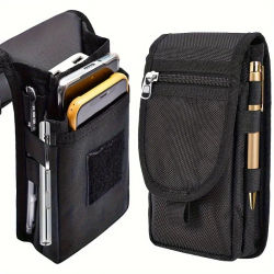 Bolsa multifuncional para teléfono móvil de 6,3 pulgadas, bolsillo de tela Oxford, funda para cinturón para teléfono móvil, bolsa para exteriores para hombre para Iphone 16 15