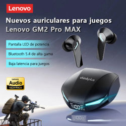 Nuevos Auriculares Inalámbricos Lenovo XT53 Bluetooth 5.4 con Pantalla LED Digital, Resistentes al Agua, Cancelación de Ruido, Auriculares para Juegos