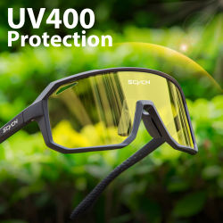 SCVCN nuevas gafas de sol polarizadas amarillas para ciclismo, gafas para conducir para hombres y mujeres, gafas para deportes al aire libre, senderismo, pesca, gafas UV400