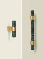 SAILANKA-tiradores de muebles de latón y mármol Natural, tiradores de armario con cajones de lujo, luz nórdica, barra en T