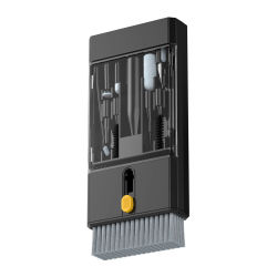 Kit de limpieza multifunción negro 22 en 1 para iPhone, AirPods, iPad, cámara Digital, PC, teclado, pantalla de teléfono, herramientas para auriculares
