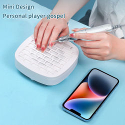 Aspirador de polvo profesional para uñas con USB, silencioso, para gel, equipo de salón de manicura, filtro extraíble.