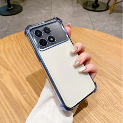 Para Poco X6 Pro funda Poco F6 Pro funda de teléfono Poco X6 cubierta Poco F6 esquinas engrosamiento a prueba de golpes revestimiento funda trasera de silicona