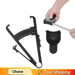 Juego de calibradores de grasa corporal para pliegues de 70mm, con cinta métrica, monitores de grasa corporal, probador de grasa corporal, accesorio de medición de pliegues de la piel, 1 Juego