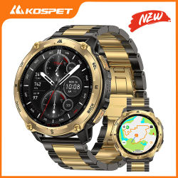 Reloj Inteligente KOSPET Tank T4 SE 2026 para Hombre, GPS, Mapas Offline, 512MB ROM, Resistente al Agua 10ATM, Monitor de Frecuencia Cardíaca, Monitor de Salud 24/7