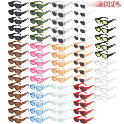 70 gafas de sol rectangulares pequeñas con diseño vintage para mujer, de marca, para conducir y pescar, gafas de sol femeninas.