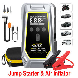 Arrancador de Coches Portátil GKFLY 3000A/4000A/7000A, Batería Externa, Cargador de Arranque para Coche 12V, Dispositivo de Arranque para Gasolina y Diésel