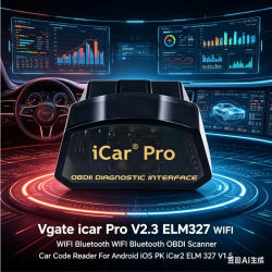 Vgate iCar Pro V2.3 ELM327 WiFi Bluetooth OBDII Lector de Códigos Automotrices para Android iOS VS iCar2 ELM 327 V1.5