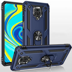 Para Redmi Note 9 8 Pro funda de teléfono anticaída blindada de cuatro esquinas para Redmi Note 9S funda de teléfono con soporte de anillo