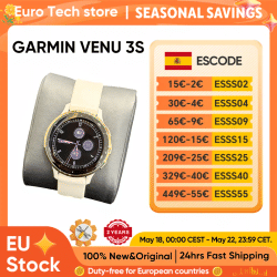 Garmin Venu 3s smartwatch Fitness Pantalla táctil AMOLED de 1,2 pulgadas 30+ Deportes corriendo Música GPS