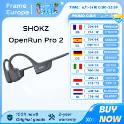 Nuevos Auriculares Deportivos SHOKZ OpenRun Pro 2 S820 con Conducción Ósea, Bluetooth 5.3 Inalámbrico, Resistentes al Agua IP55, Batería de 12h