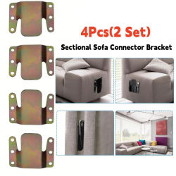 4 Uds. Conectores de sofá seccionales soporte Universal Modular hebilla entrelazada para sofá, Clips para sofá accesorio de conexión de muebles