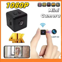 Mini Cámara 1080p, Cámara Wifi Inalámbrica Pequeña para el Hogar, Cámara de Seguridad para Exteriores Mejorada con Detección de Movimiento para Bebés y Mascotas, Visión Nocturna