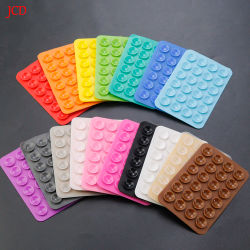 Ventosa de silicona gruesa, 24 ventosas cuadradas, teléfono móvil, tableta, equipaje, funda de cuero con cargador Universal, 2 uds.