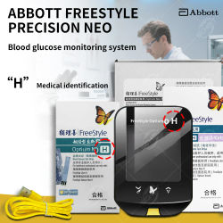 Kit de Monitor de Glucosa en Sangre FreeStyle Optium NeoH, Muestra de Sangre Micro de 0.6μL, Resultados en 5 Segundos, Sin Codificación, Gran Memoria, Monitor de Diabetes