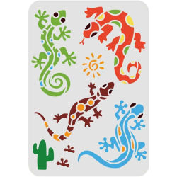 Plantillas de Plástico Grandes Reutilizables para Dibujar y Pintar en Álbumes de Recortes, Tela, Azulejos, Piso, Muebles, Madera, Rectángulos