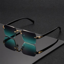 Gafas de sol clásicas unisex de moda, gafas de moda sin marco para disfraz navideño, el mejor regalo adecuado para ocasiones festivas