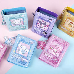 Álbum de Tarjetas de Hello Kitty de 3 Pulgadas, Porta Tarjetas de Fotos, Libro Coleccionable, Carpeta de Tarjetas de Kuromi y Cinnamoroll, Mini Organizador de Fotografías, Regalo