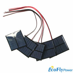 1 Panel Solar de 4V 5V 5.5V 1W 1.6W 150mA 160mA 200mA 250mA 500mA con Cable, Mini Sistema Solar DIY para Cargador de Batería de Teléfono Celular