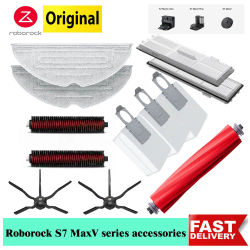 Roborock-piezas de repuesto originales S7 MaxV Ultra, filtro lateral/cepillo principal, paño de mopa, bolsa de polvo, accesorio de Robot aspirador S7maxv plus
