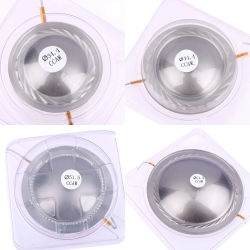1 Pieza Membrana de Titanio para Tweeter de 34.4-74.5mm, Bobina de Voz para Altavoz, Reparación y Reemplazo DIY de Altavoces de Agudos