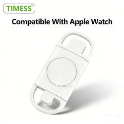 Cargador Magnético USB A TYPE-C TIMESS para Reloj Inteligente iPhone Serie Ultra 11 10 9 8 7 6 5, Cable de Carga para iWatch 4 3 2 1 SE