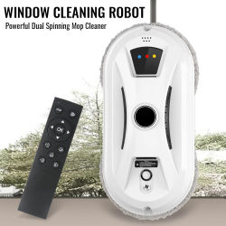 Robot Limpiacristales con Función de Pulverización de Agua Inteligente Opcional, Máquina Inteligente para Limpiar Vidrios en el Hogar, Navegación Inteligente