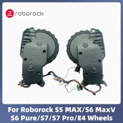 Original para Roborock S5 MAX/ S6 MaxV/S6 Pure/S7 Pro/E4 accesorios para aspiradoras piezas de ruedas para caminar derecha e izquierda
