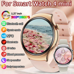2025New GPS NFC Bluetooth llamada Smartwatch mujer reloj 4 mini pista deportiva monitoreo de oximetría de ritmo cardíaco salud Smartwatch mujer