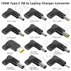 ​ P P P P ​ D 100W tipo C a convertidor de cargador Universal para portátil para Asus Lenovo Hp Dell Acer Samsung USB C conector adaptador de cargador rápido