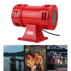 Bocina de alarma altavoz 150DB seguridad industrial sirena impulsada por Motor eléctrico alarma continua bocina zumbador alarma de barco