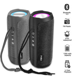 TG227 Waterpro con lámpara portátil para exteriores, altavoz inalámbrico Vertical Compatible con reproductor de música, compatible con USB/TF/Radio FM, fiesta de música