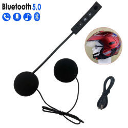 Auriculares Bluetooth 5.0 para Casco de Motocicleta, Auriculares Estéreo Inalámbricos con Manos Libres para Llamadas