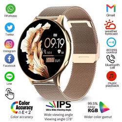 2025 nuevas mujeres SmartWatch Bluetooth llamada señora relojes deporte impermeable ritmo cardíaco sueño reloj inteligente para mujeres presente