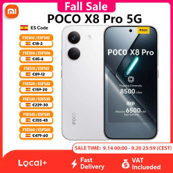 Teléfono Inteligente POCO X8 Pro 5G, 8GB/12GB 256GB/512GB Dimensity 8500-Ultra, Pantalla AMOLED de 6,59 Pulgadas, 1,5K, 120Hz, 6210mAh, 50MP OIS, NFC, IP68