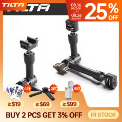 Brazo articulado TILTA Pro de 10 pulgadas con accesorios NATO duales, tornillo roscado de 1/4 para cámara DSLR Sony para montar el Monitor de jaula