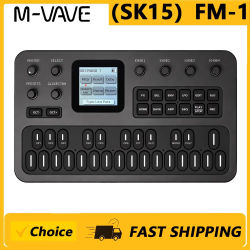 Sintetizador M-VAVE (SK15) FM-1, Fuente de Sonido Portátil, 128 Presets, Altavoz Integrado, Funciona con Batería