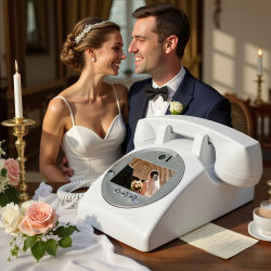Bodas guardar mensajes de Audio grabadora banquete fiesta invitado bendición vídeo señal-en teléfono libro de visitas voz vídeo mensaje teléfono