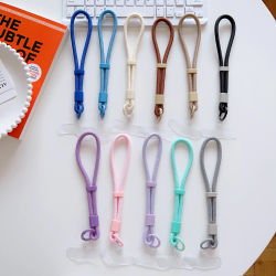 Correa corta ajustable para teléfono, antideslizante, anticaída, funda para teléfono, conector Universal, accesorio, colgante de cordón