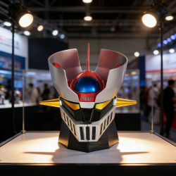Taza con Forma de Cabeza de Robot Mazinger Z, Taza de Café Creativa de Dibujos Animados para Regalos de Oficina en Casa