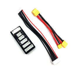 Placa de carga de equilibrio de batería de litio 2S-6S, adaptador equilibrador de banco de energía con cargador JST XH para cargador IMAX B6 D6