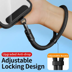 Correas de Muñeca para Teléfono Móvil, Cordón Anticaídas de Nailon Colorido con Correas de Sujeción, Clip Desmontable para Colgar el Teléfono Celular